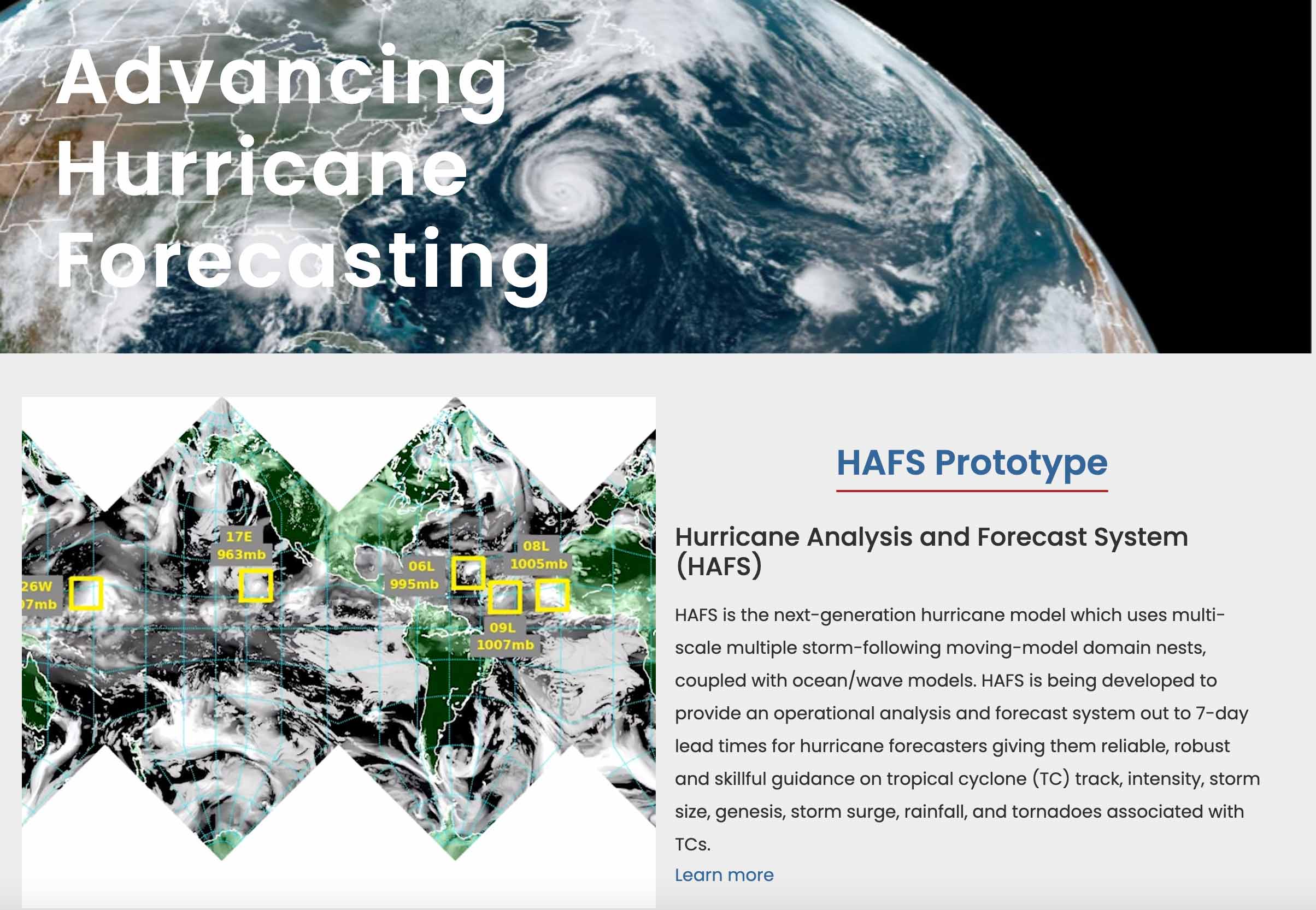 Hurricane Forecast Improvement Project