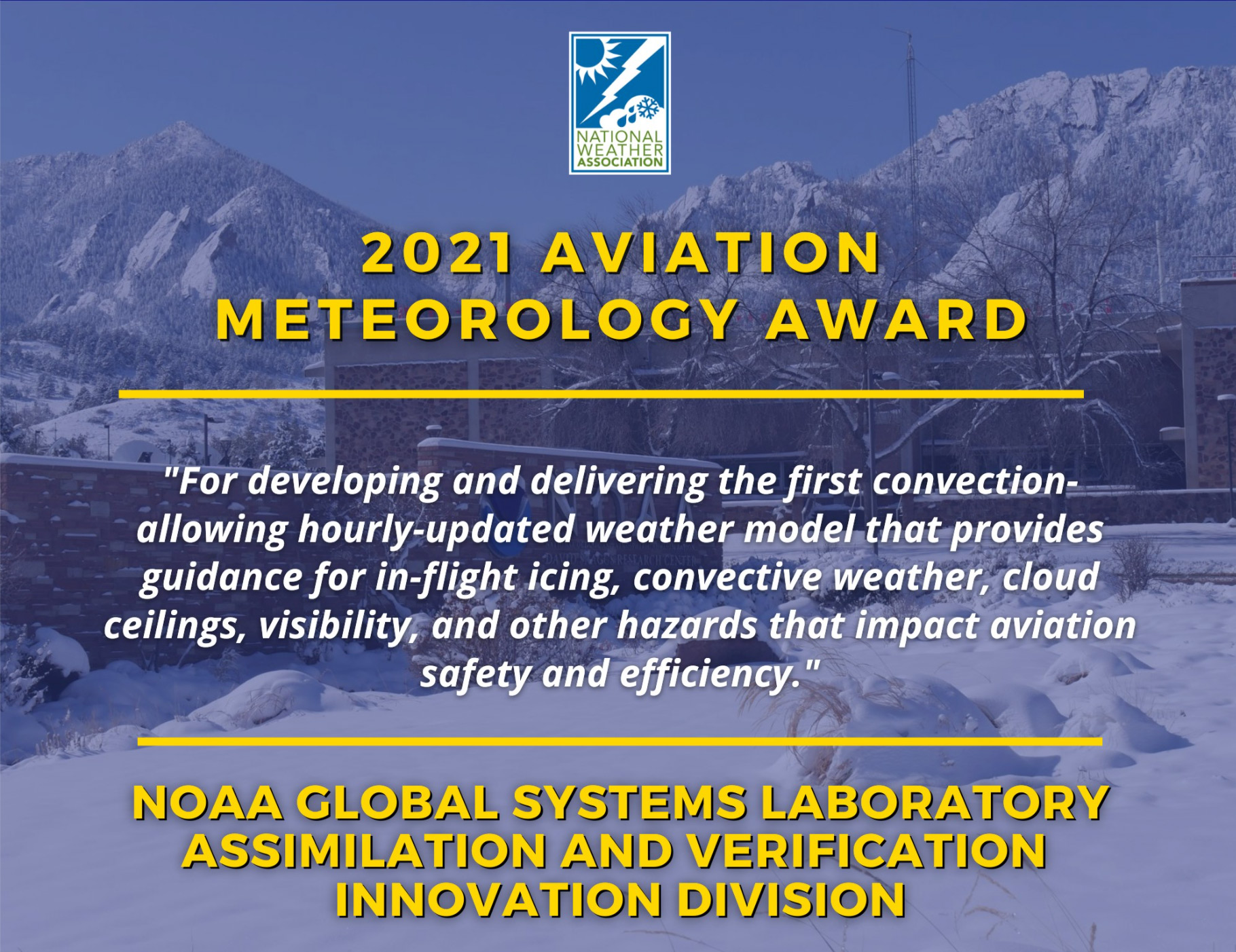 2021 NWA Aviation Meteorology Award