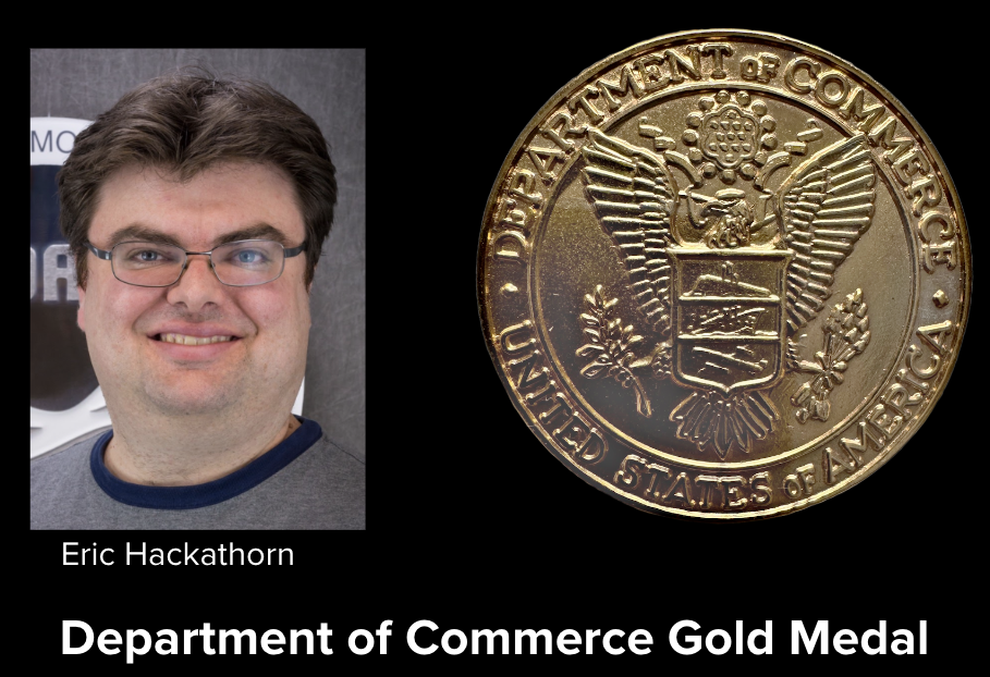 Eric Hackathorn and the Department of Commerce Gold Medal