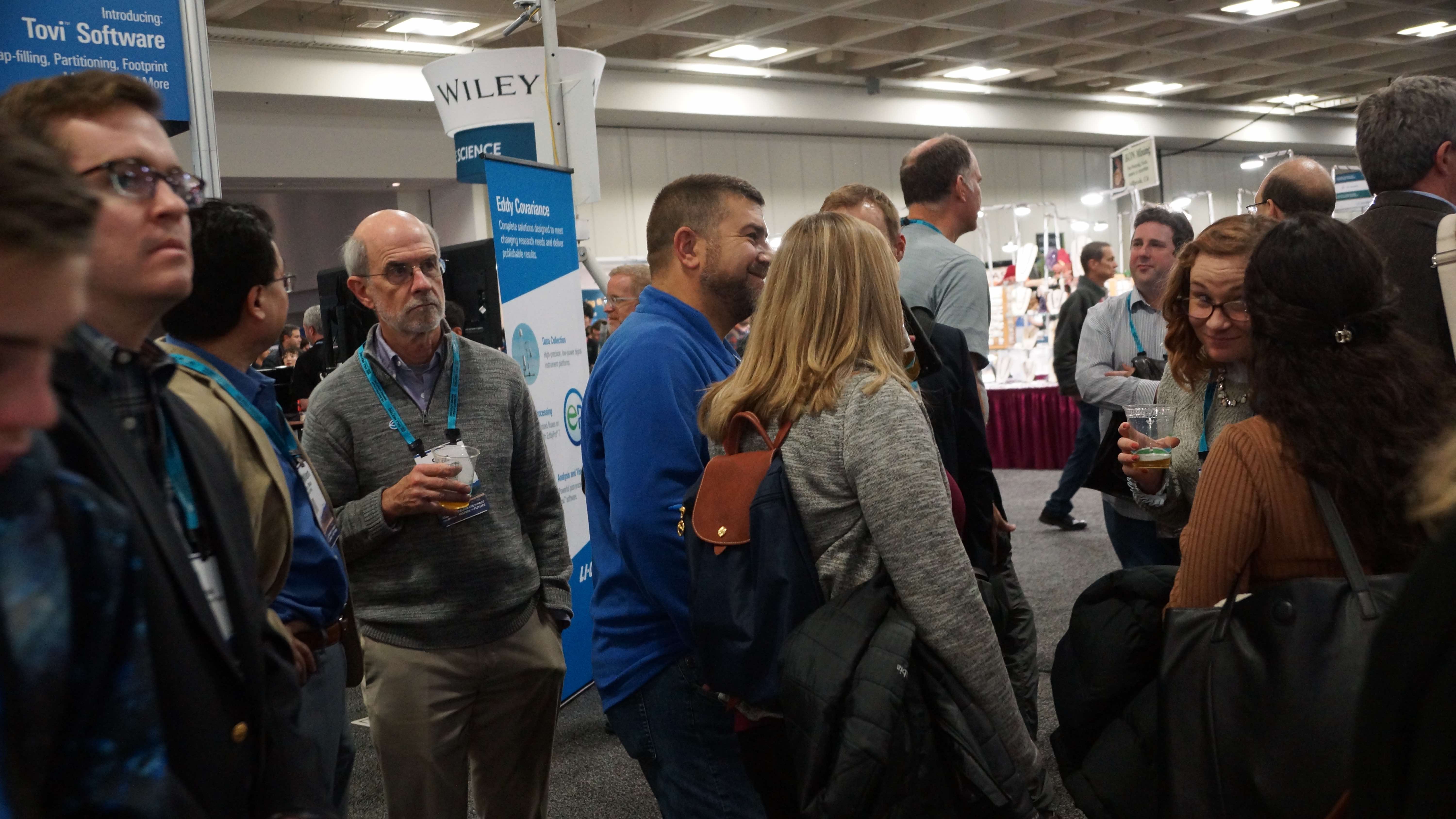 Scientists attend the 2019 American Geophysical Union Fall Meeting